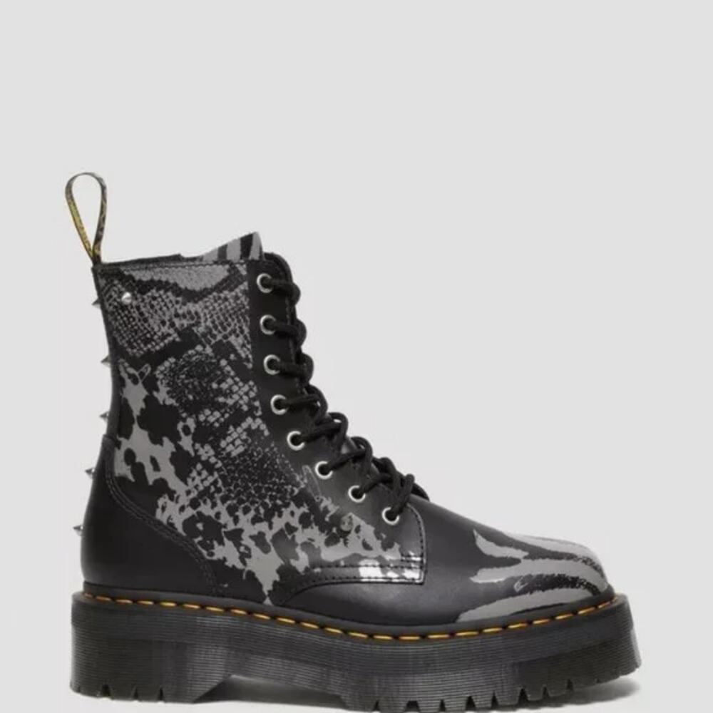 Dr. Martens Jadon Animal Clash Print Leather Unisex Boots men's 5 women's 6 new! - Picture 10 of 10